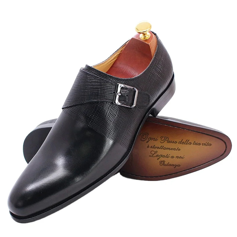 Leather Monk Strap Dress Shoes