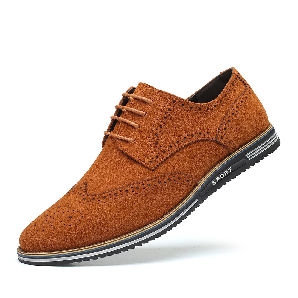 Suede Leather Oxford Shoes