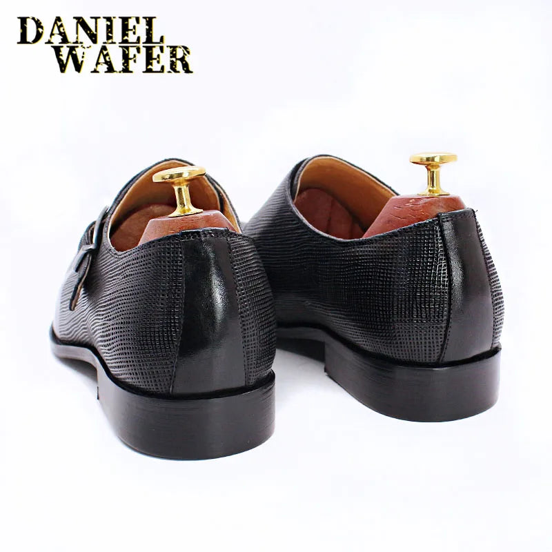 Leather Monk Strap Dress Shoes