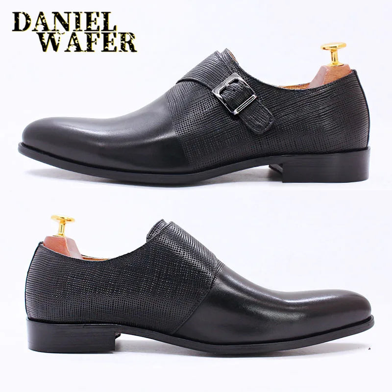 Leather Monk Strap Dress Shoes