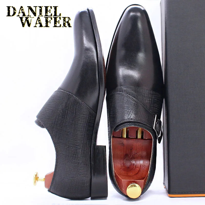 Leather Monk Strap Dress Shoes