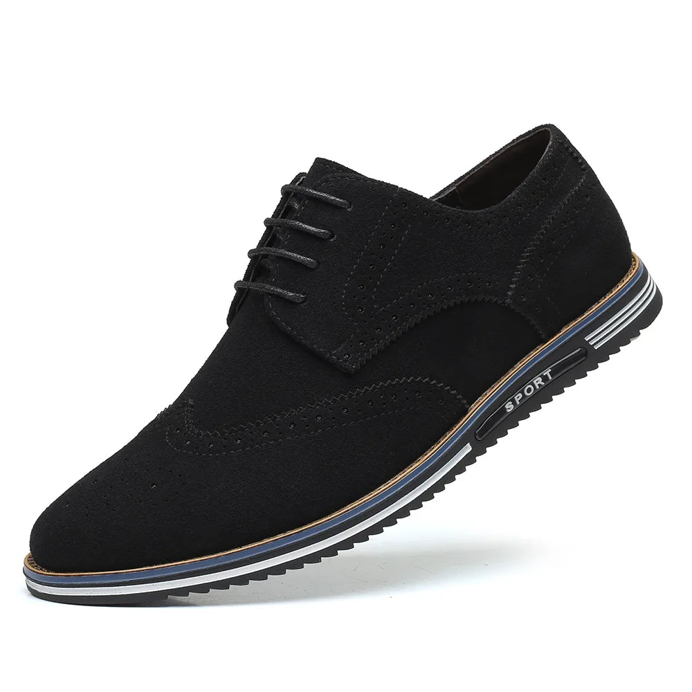 Suede Leather Oxford Shoes
