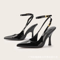 Black Patent Strappy Heels