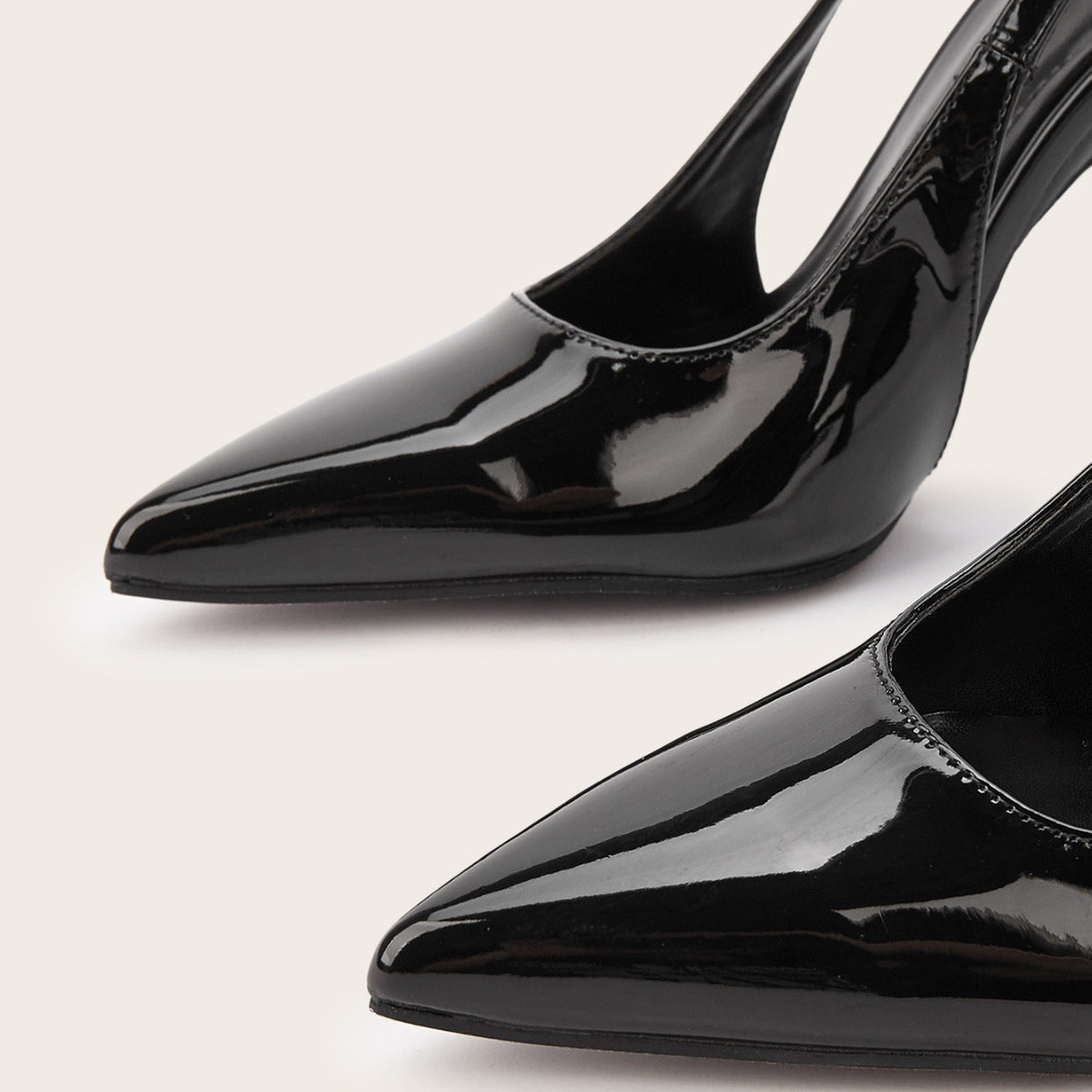 Black Patent Strappy Heels