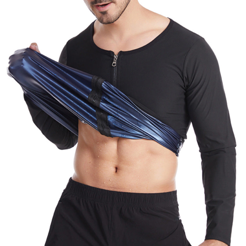 Zipper Sweat Vest Fitness Suit