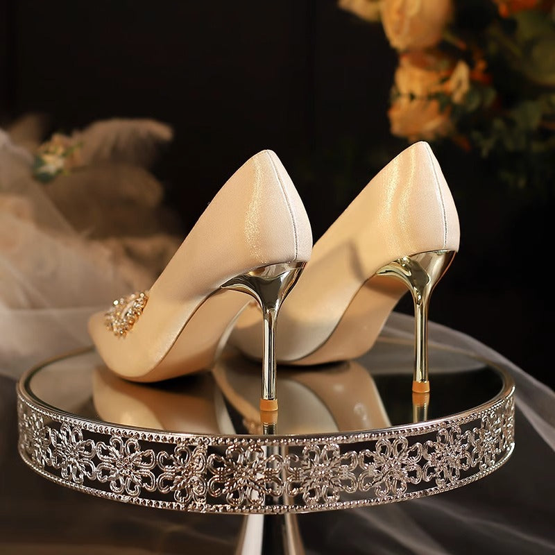 Bridal Rhinestone Stiletto Heels