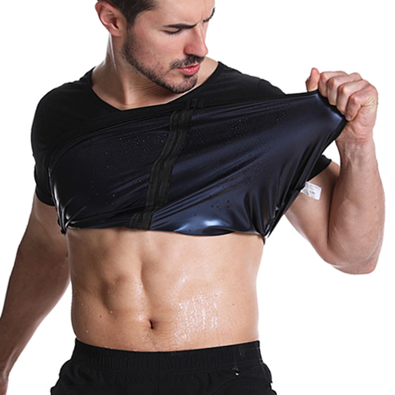 Zipper Sweat Vest Fitness Suit