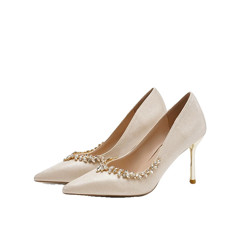 Bridal Rhinestone Stiletto Heels