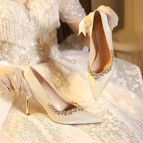 Bridal Rhinestone Stiletto Heels
