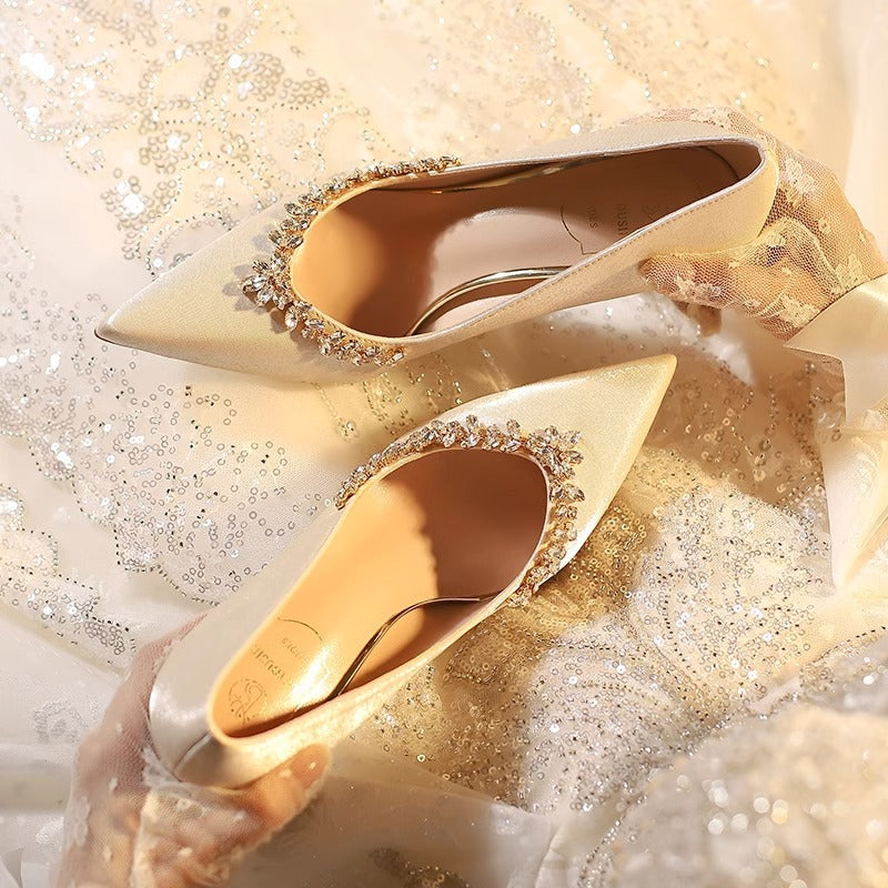 Bridal Rhinestone Stiletto Heels