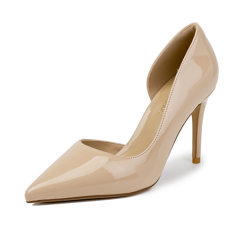 Nude Pointed Toe Stiletto Heels