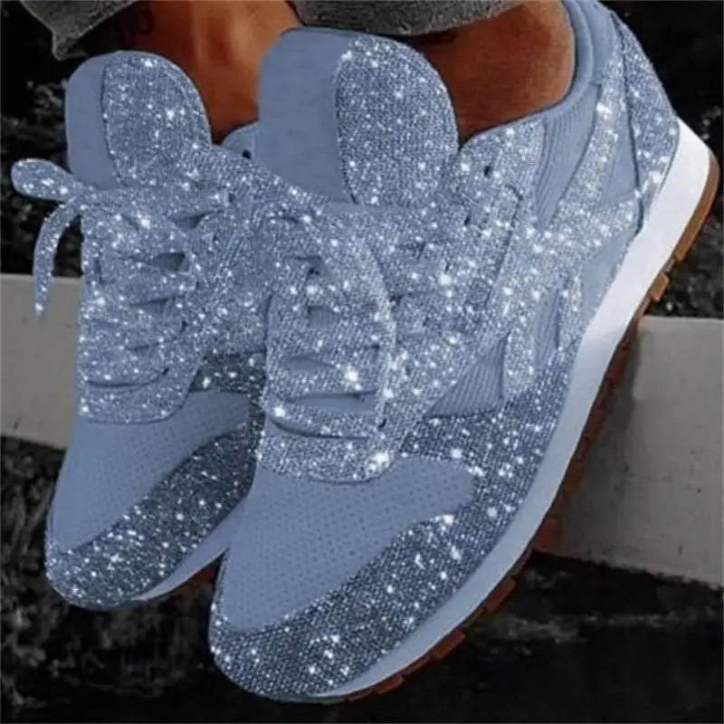 Women's Glitter Sparkle Running Sneakers