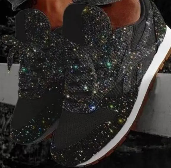 Women's Glitter Sparkle Running Sneakers