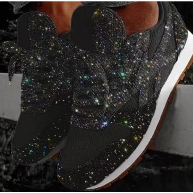 Women's Glitter Sparkle Running Sneakers