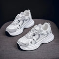 Women's Silver Chunky Platform Sneakers