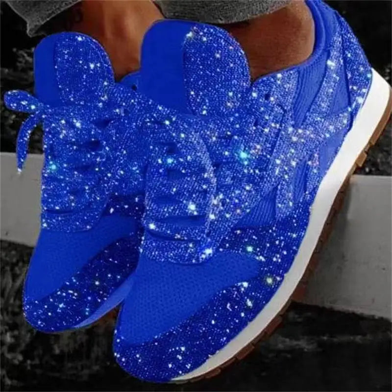 Women's Glitter Sparkle Running Sneakers